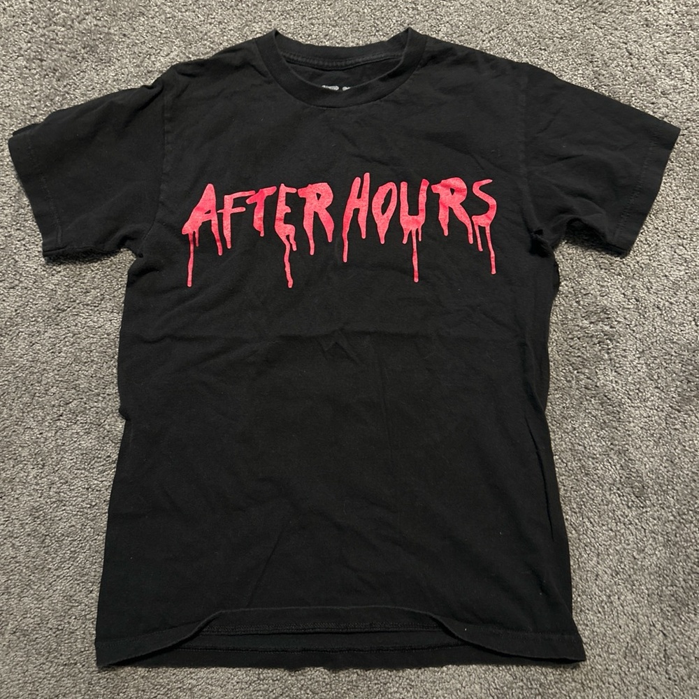 VLONE Black Tee with Red Graphic